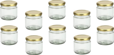 AFAST Glass Utility Container  - 350 ml(Pack of 10, Clear)