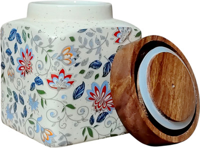 Bright Crockery Ceramic Tea Coffee & Sugar Container  - 350 ml(Multicolor)