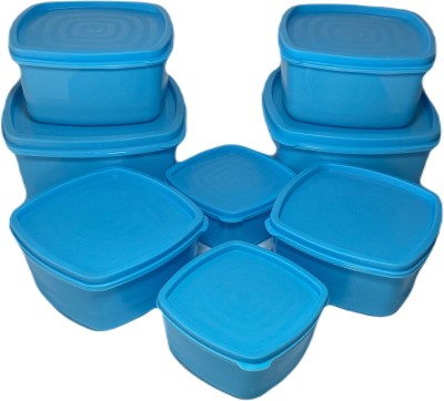 Dominate Plastic Utility Container  - 200 ml, 400 ml, 600 ml, 900 ml(Pack of 8, Blue)