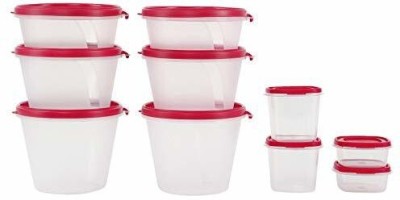 Cutting EDGE Plastic Grocery Container  - 1000 ml, 750 ml, 500 ml, 250 ml, 125 ml(Pack of 10, Pink)