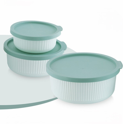 Cosmolin Plastic Utility Container  - 4 L(Pack of 3, Green)