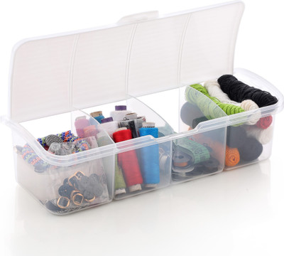 Raghuandan Plastic Grocery Container  - 1500 ml(White)