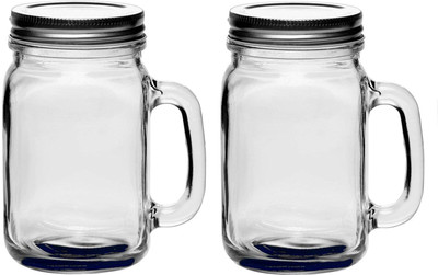 Save Glass Utility Container  - 450 ml(Pack of 2, White)
