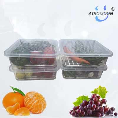 AIROMOON Plastic Fridge Container  - 2500 ml(Pack of 4, White)