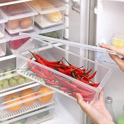 Reom Enterprise Polypropylene Fridge Container  - 1500 ml(Pack of 5, Clear)