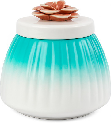 Sree Collection Iron Cookie Jar  - 500 ml(Blue)