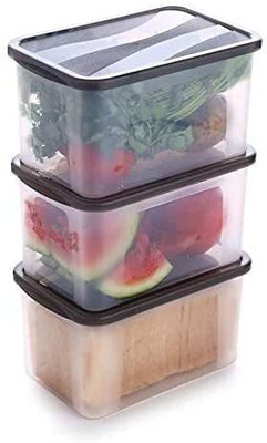 KDZONE Plastic Utility Container  - 2000 ml(Pack of 3, Multicolor)