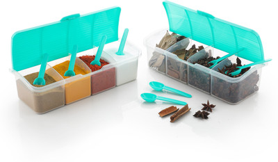 hitu Plastic Fridge Container  - 1750 ml(Pack of 2, Green)