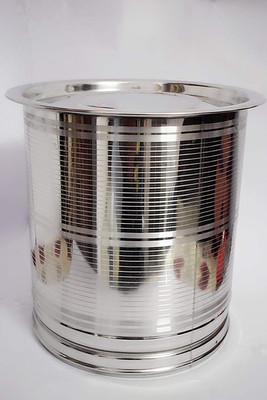 ESTEEM KING Stainless Steel Grocery Container  - 32 L(Silver)