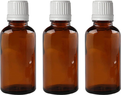 RTWARE Glass Grocery Container  - 30 ml(Pack of 3, White)