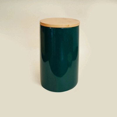 Ekhasa Ceramic Grocery Container  - 1000 ml(Green)