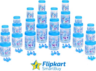 Flipkart SmartBuy Plastic Grocery Container  - 2000 ml, 1500 ml, 1000 ml, 750 ml, 500 ml, 250 ml(Pack of 24, Blue)