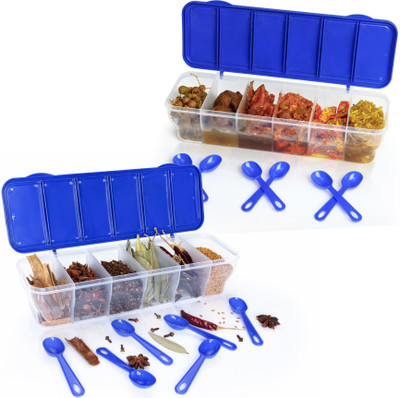 MAGICSPOON Polypropylene Utility Container  - 1500 ml(Pack of 2, Blue)