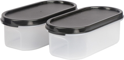 Flipkart SmartBuy Plastic Grocery Container  - 525 ml(Pack of 2, Black)
