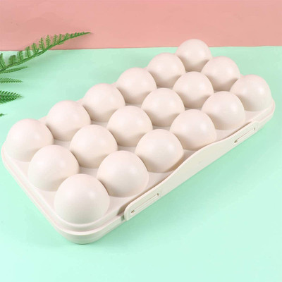Tanlesa Plastic Egg Container  - 1.5 dozen(Off White)