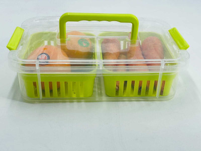 ROYALRYTE ENTERPRISE Plastic Fridge Container  - 2200 ml(Green)