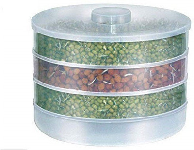 premium mart Plastic Sprout Maker  - 2.5 L(Clear)
