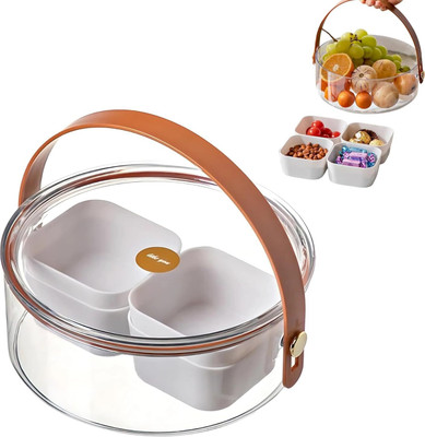 GRACIOUS MART Plastic Grocery Container  - 1 kg(White)