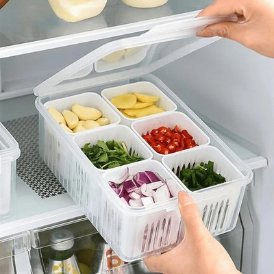 RABBITO Plastic Fridge Container  - 2300 ml(White)