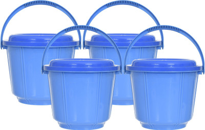 KUBER INDUSTRIES Plastic Grocery Container  - 5 L(Pack of 4, Blue)