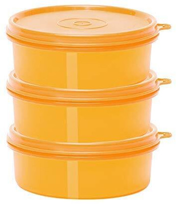 Cutting EDGE Polypropylene Fridge Container  - 290 ml(Pack of 3, Orange)