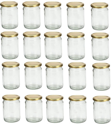 Somil Glass Utility Container  - 500 ml(Pack of 20, Clear)