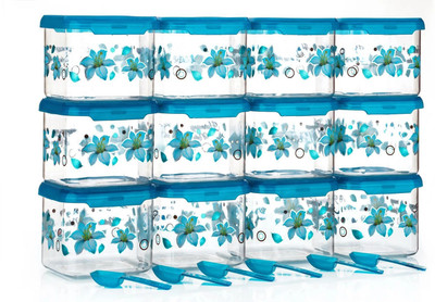 Sentricus Plastic Grocery Container  - 600 ml(Pack of 12, Clear)