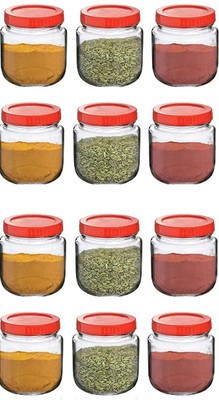 Coozico Glass Fridge Container  - 250 ml(Pack of 12, Clear)