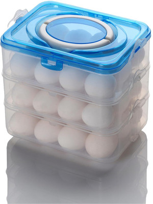 Coozico Plastic Egg Container  - 3 dozen(Blue)