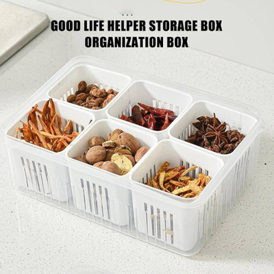 RK EMPIRE Plastic Fridge Container  - 2300 ml(White)