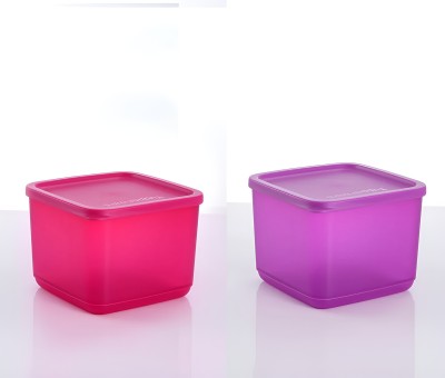 TUPPERWARE Plastic Utility Container  - 1000 ml(Pack of 2, Purple, Red)