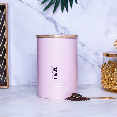 Craftlayout Iron Tea Coffee & Sugar Container  - 900 ml(Pink)