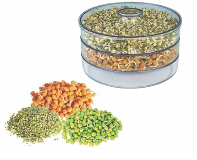 premium mart Plastic Sprout Maker  - 3000 ml(White)