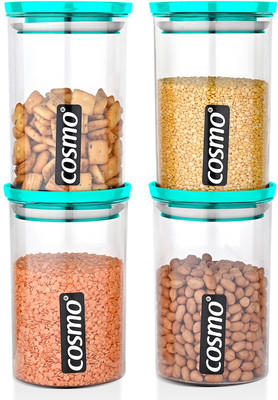 COSMO Plastic Grocery Container  - 900 ml(Pack of 4, Blue)