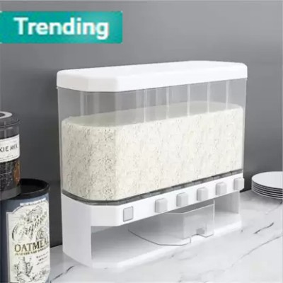 HOPZ Plastic Cereal Dispenser  - 1100 ml(White)