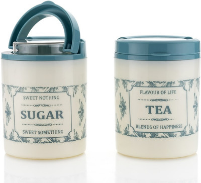 Analog Kitchenware Plastic Tea Coffee & Sugar Container  - 700 ml(Pack of 2, Multicolor)