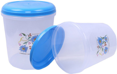 KUBER INDUSTRIES Plastic Grocery Container  - 7500 ml(Pack of 2, Blue)