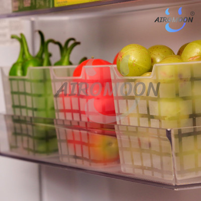 AIROMOON Plastic Fridge Container  - 1200 ml(Pack of 3, Clear)