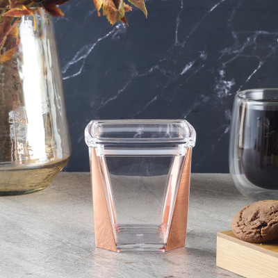THE DECOR MART Glass Grocery Container  - 600 ml(Clear)