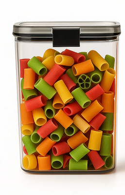 ADMONITION Plastic Grocery Container  - 1100 ml(Clear, Black)