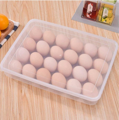 SELLUTA Plastic Egg Container  - 2 dozen(White)