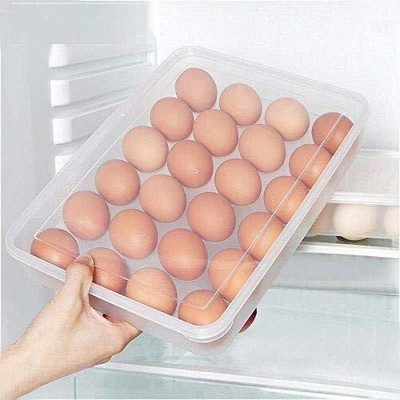 premium mart Plastic Egg Container  - 2 dozen(Clear)