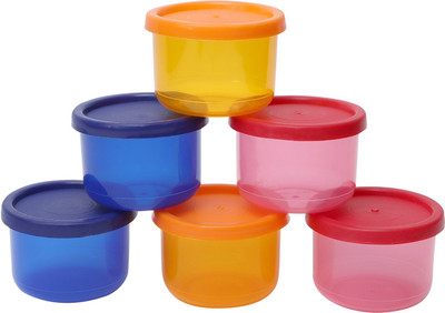Cutting EDGE Plastic Fridge Container  - 150 ml(Pack of 6, Multicolor)