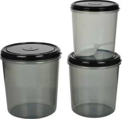 Randal Plastic Utility Container  - 5000 ml, 7500 ml, 10000 ml(Pack of 3, Black)