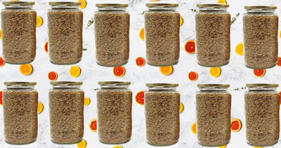 AFAST Glass Grocery Container  - 1000 ml(Pack of 12, Clear)