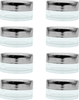 PHARCOS Plastic Utility Container  - 8 g(Pack of 8, Clear)