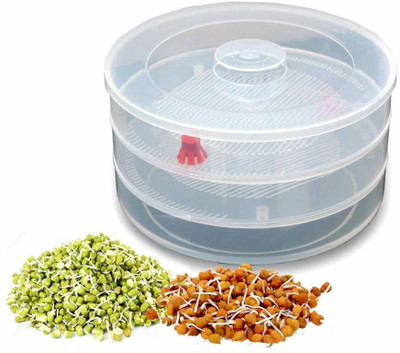 Zubix Plastic Sprout Maker  - 1000 ml(White)