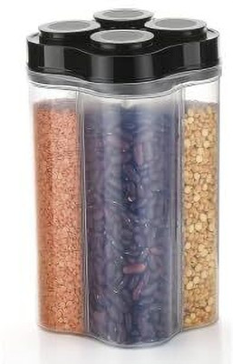 BAB Plastic Utility Container  - 2500 ml(Transparent, Green)