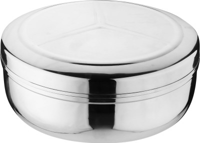 DOKCHAN Steel Grocery Container  - 400 ml(Silver)
