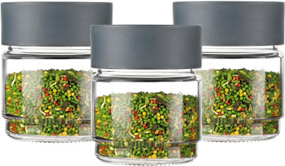 AVAIKSA Plastic Utility Container  - 500 ml(Pack of 3, Grey)